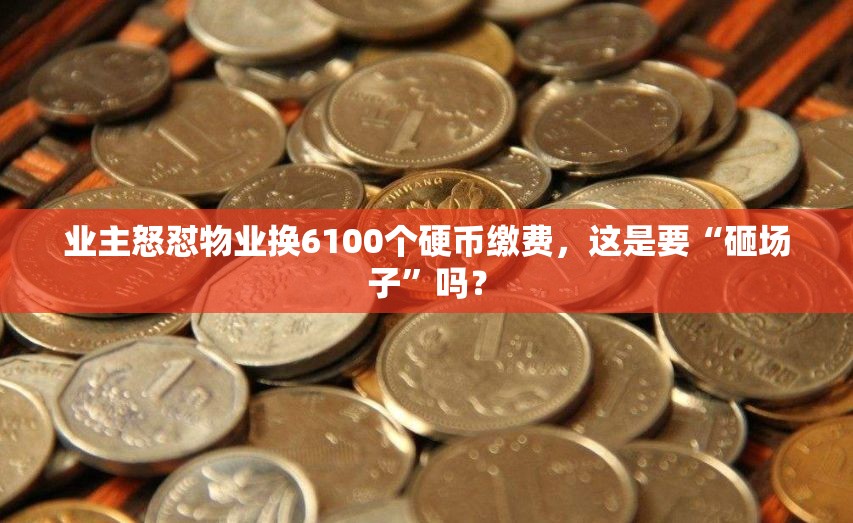 业主怒怼物业换6100个硬币缴费，这是要“砸场子”吗？