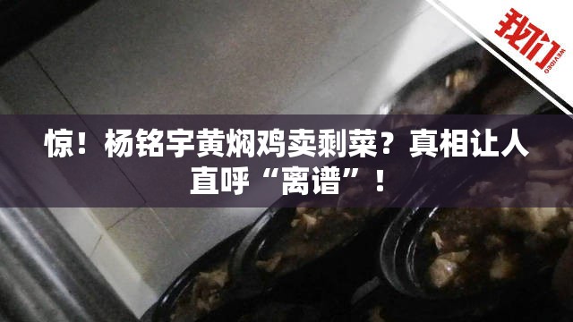 杨铭宇黄焖鸡卖剩菜